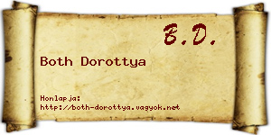 Both Dorottya névjegykártya