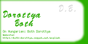 dorottya both business card